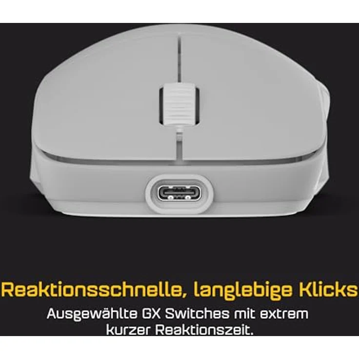 Endgame Gear XM2w 4k v2 Gaming-Maus, kabellos mit 4.000 Hz Polling-Rate und PixArt PAW3950 Sensor - White Frost – Bild 3