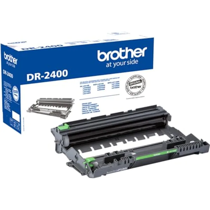 Brother DR-2400 Original Trommel Schwarz, für 12.000 Seiten, optimiert für Brother Laserdrucker