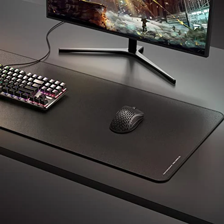 Pulsar ParaControl V2, Gaming Mauspad (Medium Speed) 900 x 400 x 4 mm, rutschfeste Naturkautschuk-Unterseite, schwarz – Bild 5