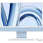 Apple iMac 24" (2023), Apple M3 8-Core CPU, 10-Core GPU, 8 GB RAM, 256 GB SSD, Blau
