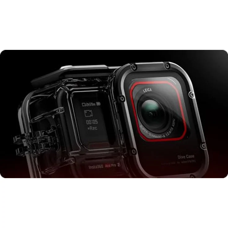 Insta360 Ace Pro 2 Dive Case, Kameratasche, Schwarz, Transparent – Bild 4