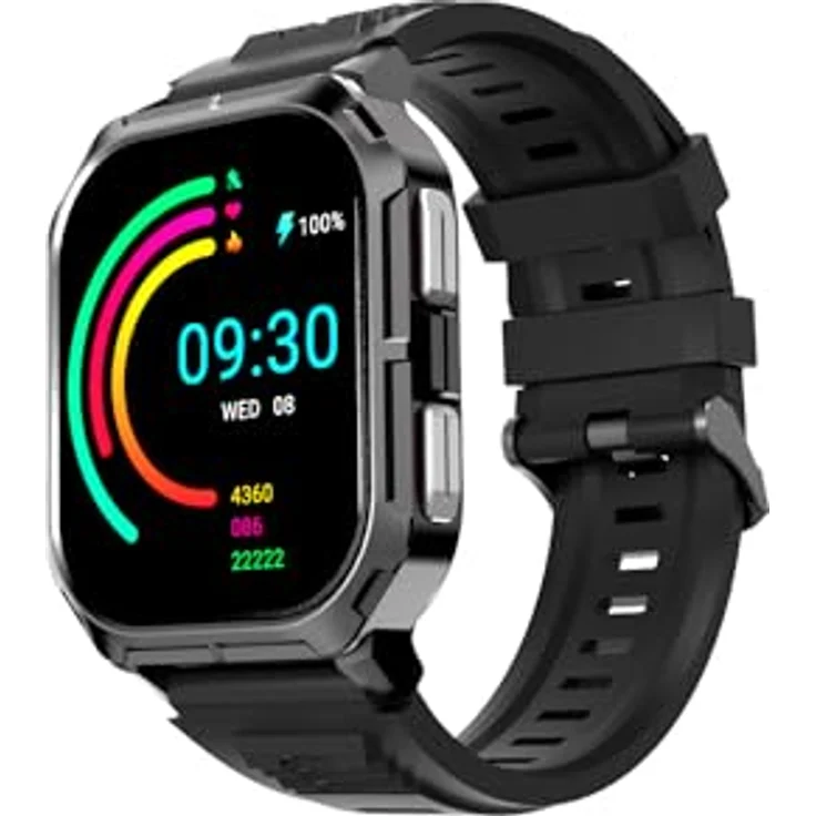 Hifuture FutureFit Ultra3 Smartwatch, 5,11 cm Digital Touchscreen, Schwarz, 240 x 296 Pixel, Fitness & Gesundheitsüberwachung, 20 ATM wasserdicht – Bild 1
