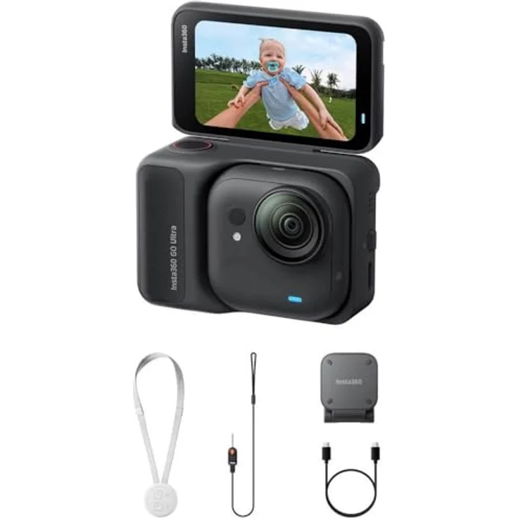 Insta360 Go Ultra Standard Bundle, Action Cam mit vielseitigen Funktionen, schwarz – Bild 3