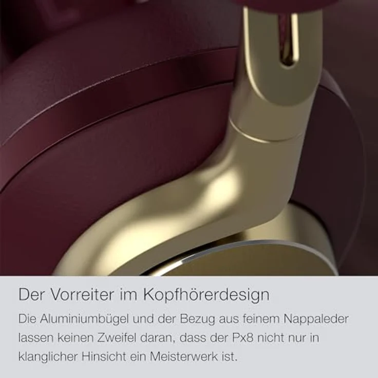 BOWERS & WILKINS Px8, Over-ear Kopfhörer mit Noise Cancelling, 30 Stunden Akkulaufzeit, Bluetooth, Schwarz – Bild 7