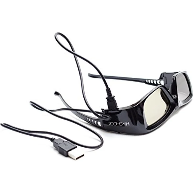 Hi-SHOCK Hi-Shock High Diamond 3D Brille nur für 3D JVC Projektoren - 120 Hz | Hochleistungsakku | 39g | FHD3D RF | 90° horizontal polarisiert – Bild 4
