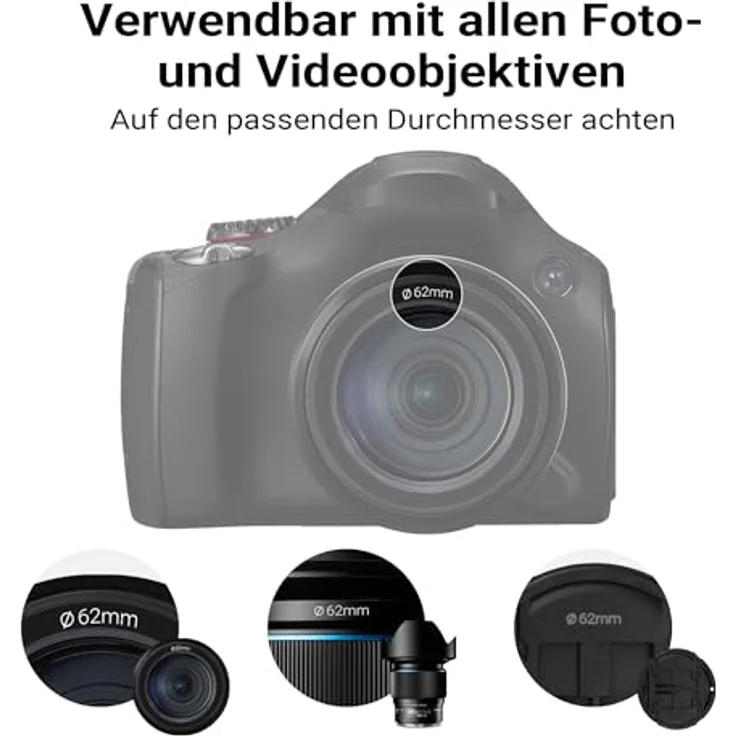 Walimex pro Zirkular Slim Super DMC 62mm Polarisationsfilter CPL, Objektivfilter in Schwarz mit 18-facher Mehrschichtvergütung und Slimfassung für Weitwinkelobjektive – Bild 8