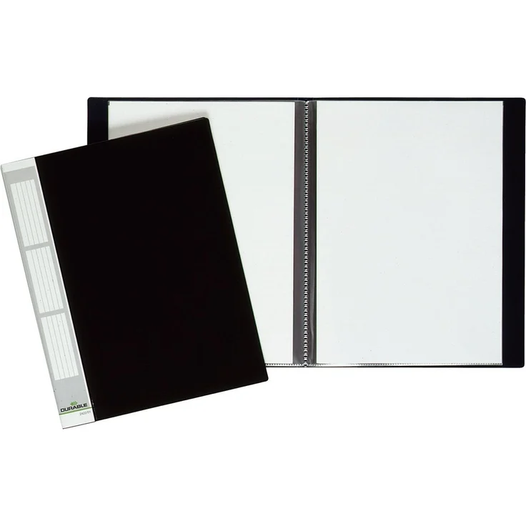 DURABLE Präsentationsordner DURABLE Sichtbuch DURALOOK, A4, mit 20 Sichthüllen, schwarz – Bild 1