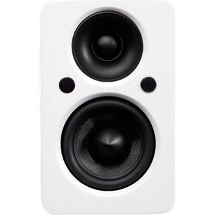 JAMO mini MKII (Pair), Aktives 2-Wege-Bassreflex-Regallautsprecher-Paar mit Bluetooth 5.3, HDMI TV ARC, matte weiße Oberfläche