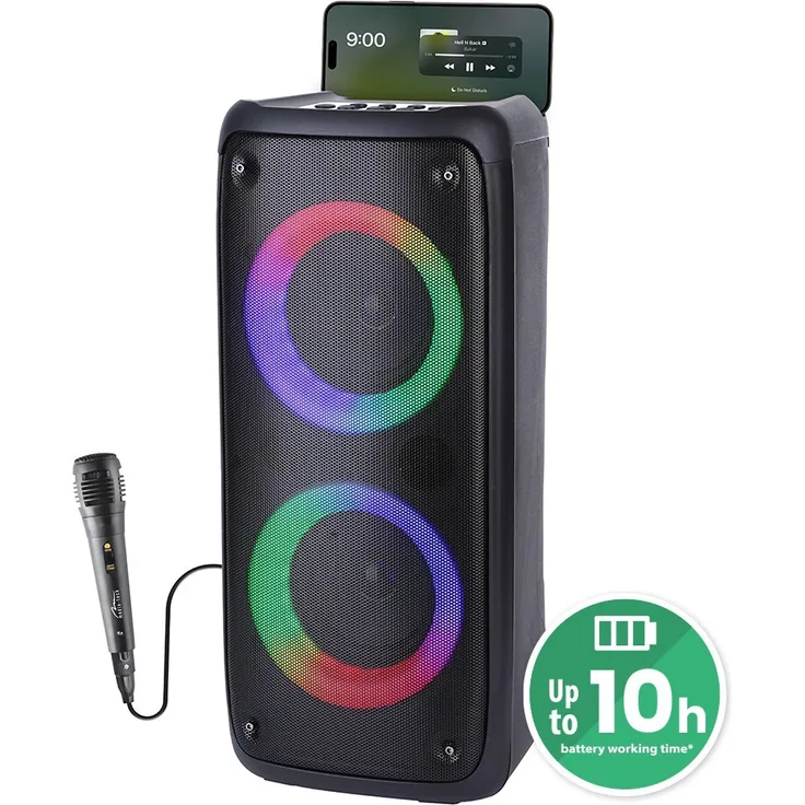 Media-Tech Bluetooth Lautsprecher Funbox Bt Mt3181, Schwarz, 10 Stunden Batterielaufzeit