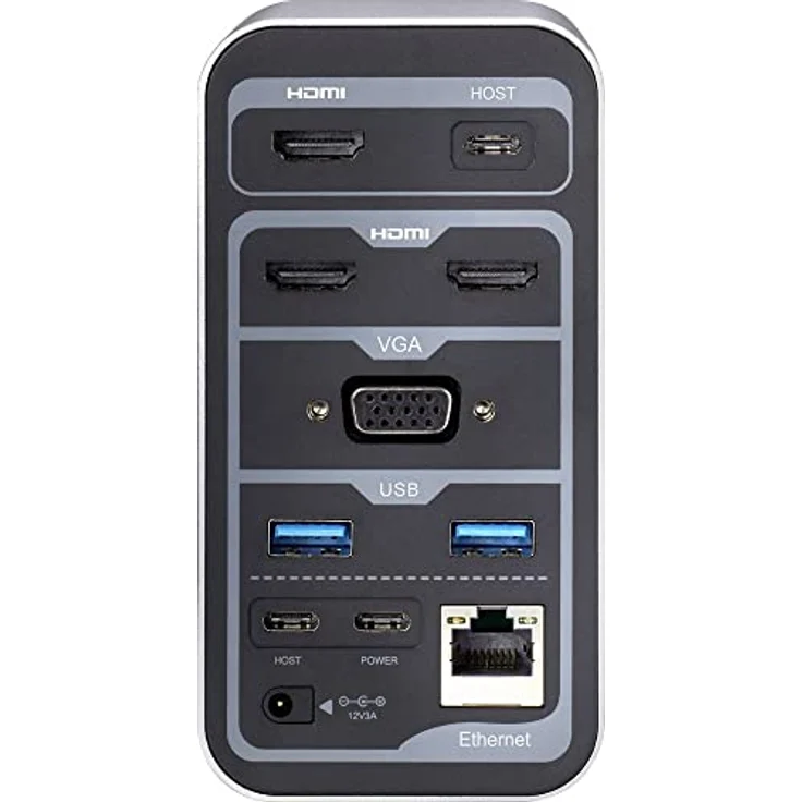 Renkforce RF-4499452 USB-C™ Notebook Dockingstation Passend für Marke: Universal inkl. Ladefunktion – Bild 4
