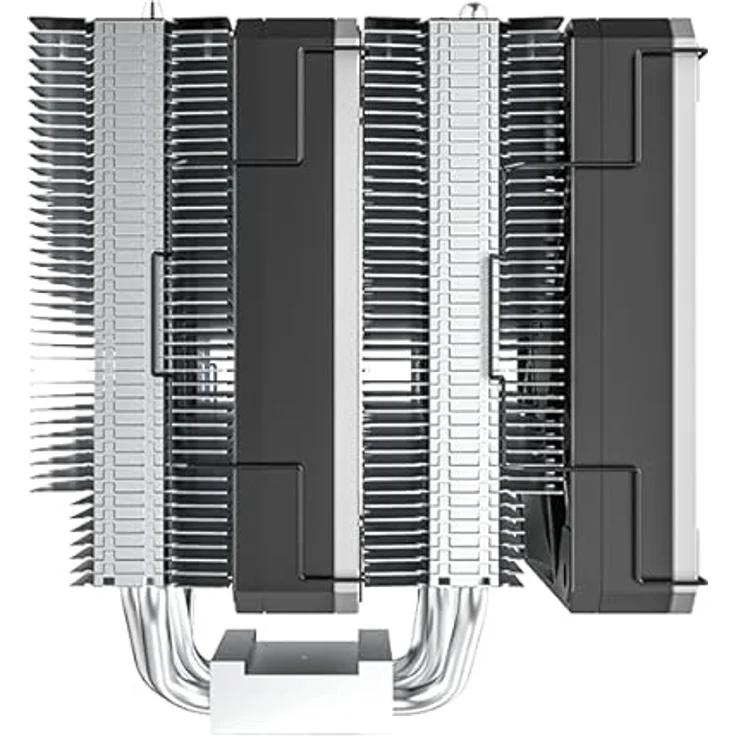 Montech Metal DT24 Base CPU-Kühler, 2x120mm - Leistungsfähiger Twin-Tower-CPU-Kühler, 2x 120-mm-PWM-Lüfter, max. 270 W TDP – Bild 3