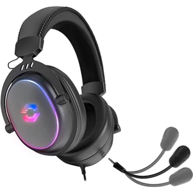 Speedlink CONUX - RGB Gaming Headset mit Mikrofon für PC PS5/PS4/Xbox, RGB Beleuchtung, kabelgebunden, schwarz – Bild 4