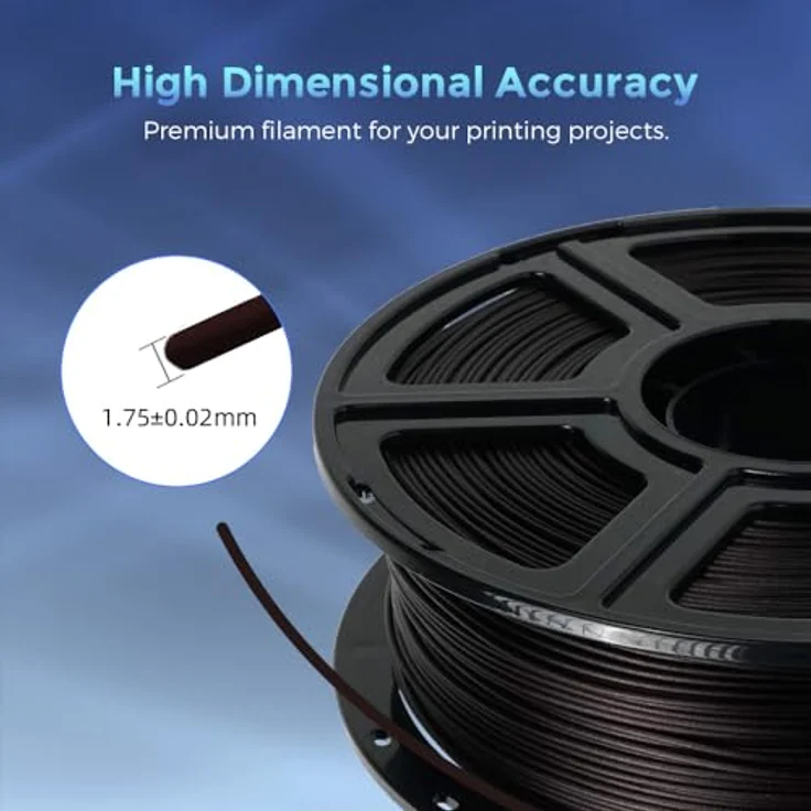 FLASHFORGE Kohlefaser PLA Filament 1.75mm, kohlefaserverstärkt, 1KG Spule, hohe Festigkeit & Abriebfestigkeit, Marsala – Bild 3