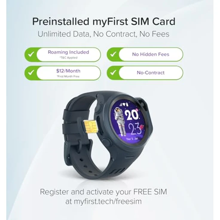 myFirst myFirst Fone R1s Kids Smartwatch, GPS-Tracker, Herzfrequenzüberwachung, 4G LTE, blau – Bild 6