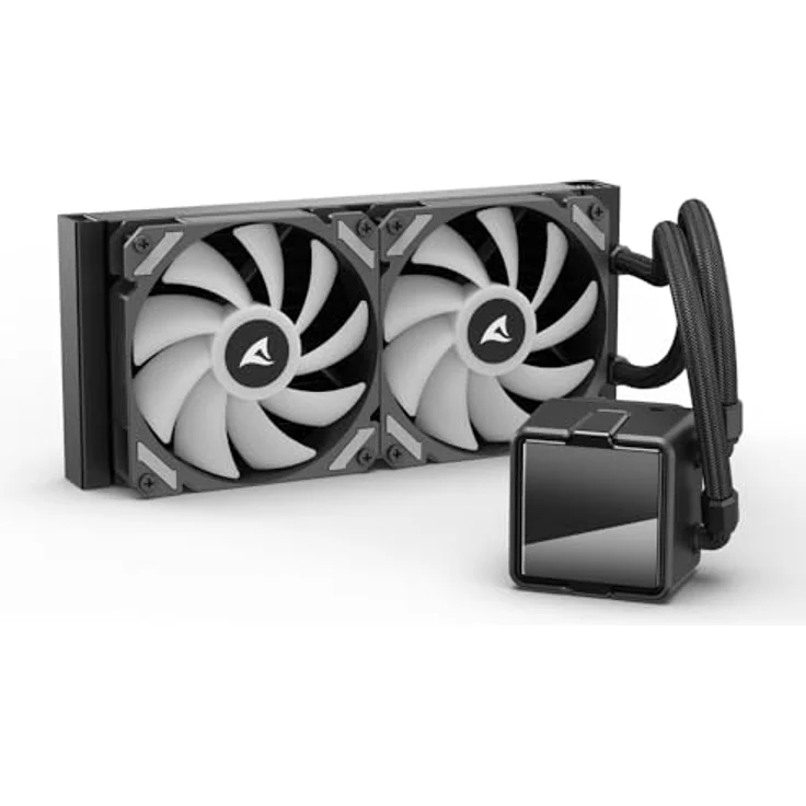 Sharkoon S50 ARGB AIO Black, Wasserkühlung mit 240-mm-Radiator und 120-mm-ARGB-PWM-Lüftern – Bild 3