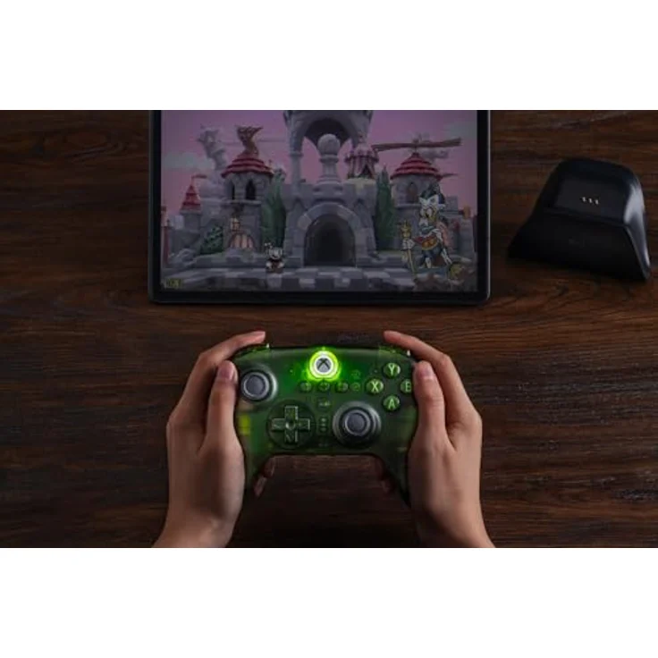 8bitdo Ultimate 3-Mode Controller 81HB03D, Gaming Controller für Windows, iOS, Android, Xbox One S, Xbox Series X, mit 2 programmierbaren Back Paddle Buttons, Audio Jack und präziser Steuerung, Grün – Bild 9