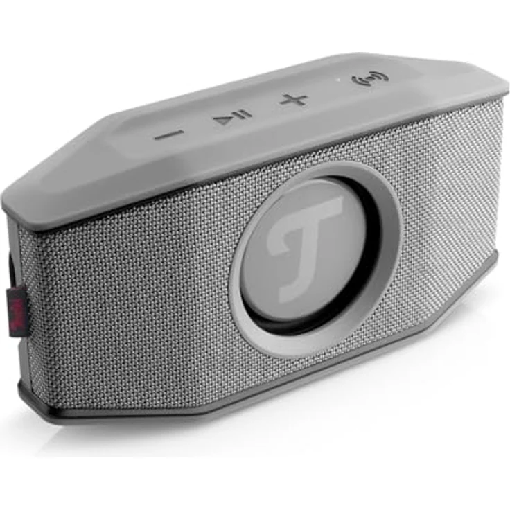 Teufel ROCKSTER GO 2 – Mobiler Bluetooth-Lautsprecher, IP67, 15h Akku, Dual Pairing, MP3-Player, Mikrofon, wasserfest, grau – Bild 2