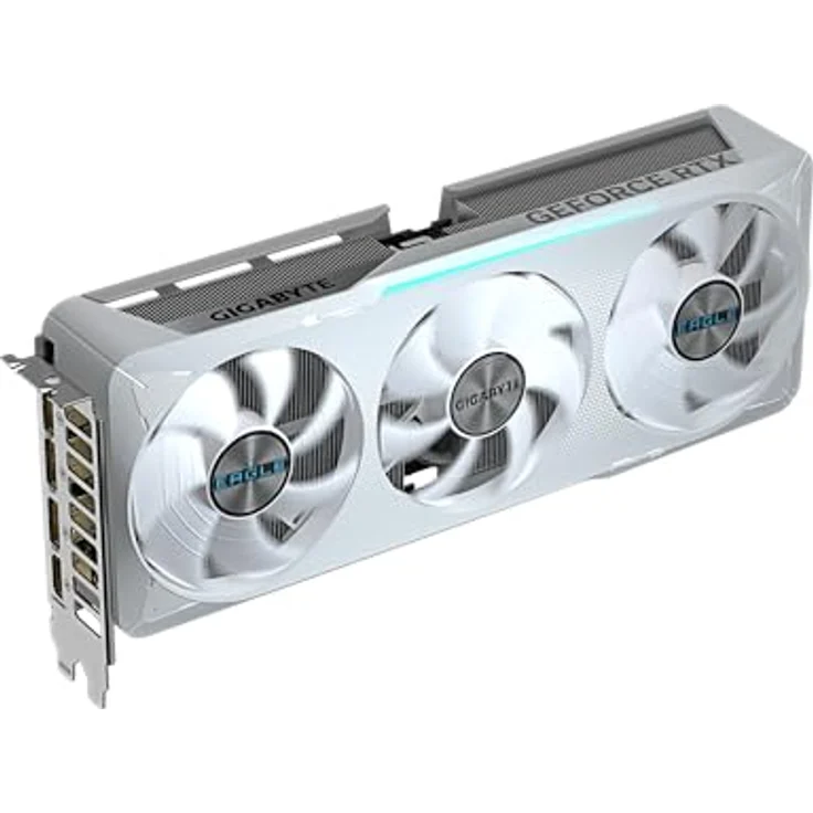 Gigabyte GeForce RTX 5070 Eagle OC Ice SFF 12G Grafikkarte - 12GB GDDR7, 192 Bit, PCI-E 5.0, 2587 MHz Core Clock, NVIDIA DLSS 4, RGB-Beleuchtung – Bild 5