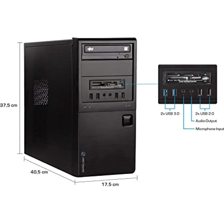 Ankermann Business Work V3 | AMD Ryzen 5 5600G | 16GB RAM | 1TB NVMe SSD | Windows 11 | WLAN | Libre Office – Bild 5