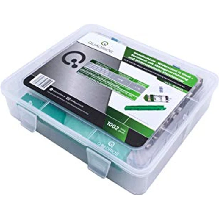 QUADRIOS GmbH Widerstands Sortiment Set Box Metallschicht-Widerstände bedrahtet 1Ohm - 1M Ohm Sortimentskasten 20 Standardwerte E24 je 20 St (1000 Teile, 0,5 W, Toleranz: 1%) 1811P029 1000 Stück – Bild 2