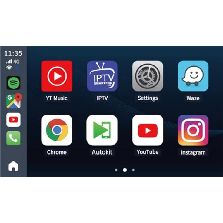GigaBlue Android 13 TV CarPlay AI Box, UHD 4K Mediaplayer mit Apple CarPlay, Android Auto, Google Play Store und 64GB Speicher, Weiß – Bild 6