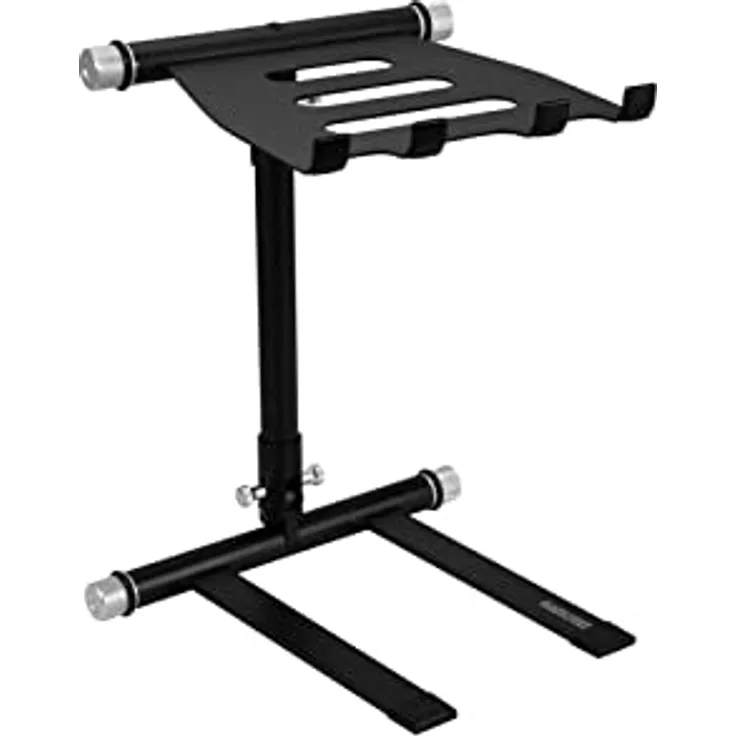 OMNITRONIC SLR-X Laptop-Rack schwarz | Universeller Laptop-Ständer für unterwegs