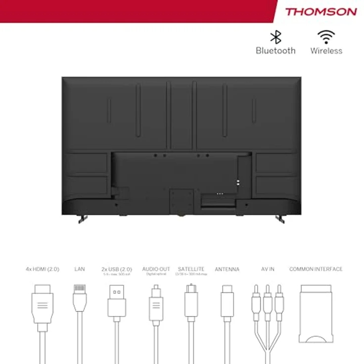 Thomson 65 Zoll (164 cm) UHD Fernseher Smart Android TV (WLAN, HDR, Triple Tuner DVB-C/S2/T2, Sprachsteuerung, Netflix, YouTube, Prime Video, Disney+) – 65UA5S13-2023 – Bild 4