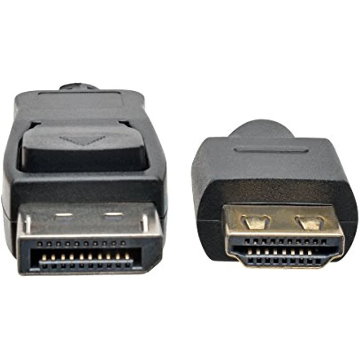 Tripp Lite P582-010-HD-V2A DisplayPort 1.2 auf aktives HDMI-Adapterkabel (Stecker/Stecker), spezieller Stecker greift fest in den HDMI-Anschluss, HDCP 2.2, 4K bei 60 Hz, 3,05 m – Bild 2