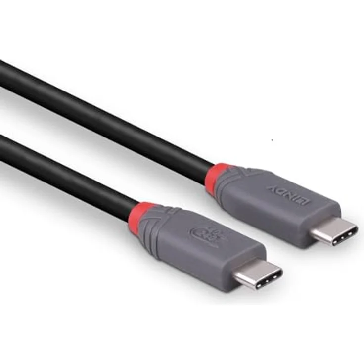 Lindy 0.8m USB4 240W Typ C Kabel, 40Gbit/s, Anthra Line, doppelseitiger C Stecker, hoher Stromdurchsatz, 8K Display Unterstützung – Bild 3