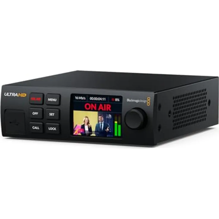 Blackmagic Design Streaming Encoder 4K, HD- und Ultra HD-Streaming Prozessor mit H.264/H.265, SRT/RTMP Unterstützung