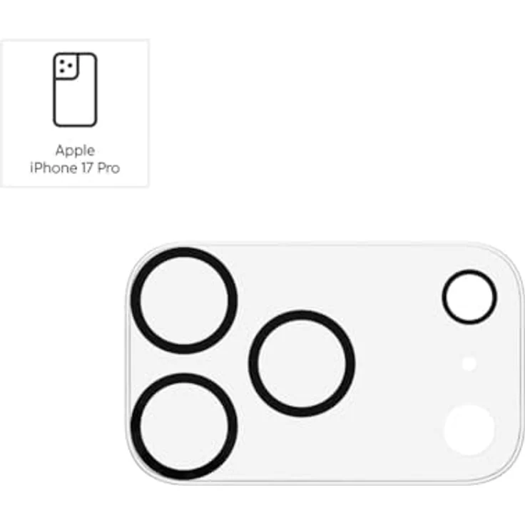 Hama 228570 Cam Protect Kameraobjektivschutz für Apple iPhone 17 Pro, stoßfest und kratzfest – Bild 2