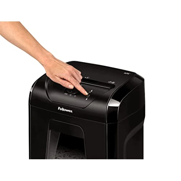 Fellowes Aktenvernichter Powershred 12C, 12 Blatt 4x40mm Partikelschnitt (P-4), mit Sicherheitssperre, leistungsstark, 20 Min. Betriebsdauer, für Home Office – Bild 6