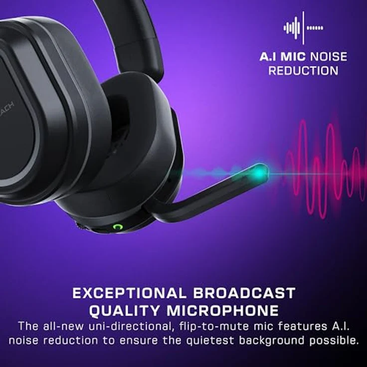 TURTLE BEACH Stealth 700 Gen 3 PS, kabelloses Over-ear Gaming-Headset mit 80 Stunden Akkulaufzeit und K.I.-Noise Reduction, schwarz – Bild 6