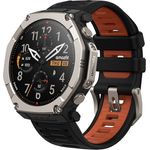 Amazfit T-Rex Ultra 2, Dualband-GPS Outdoor Smartwatch mit 51 mm Titangehäuse, 1,5" Saphir AMOLED Display, Taschenlampe, 30 Tage Akkulaufzeit, 10 ATM Wasserdichtigkeit, 180+ Sportmodi für Android & iPhone