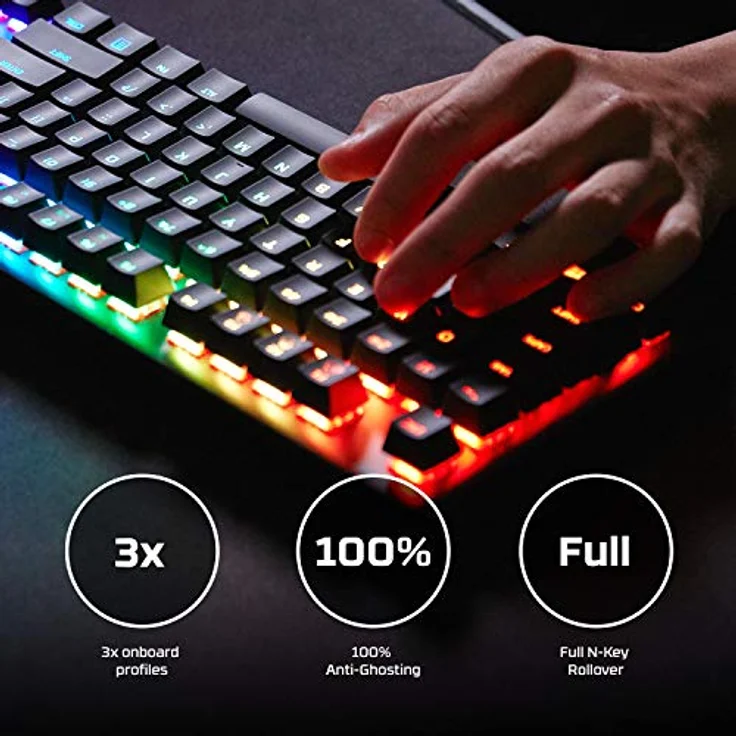 Kingston HyperX Alloy Origins Core, LEDs RGB, HyperX BLUE, USB, US QWERTY (HX-KB7BLX-US) – Bild 6