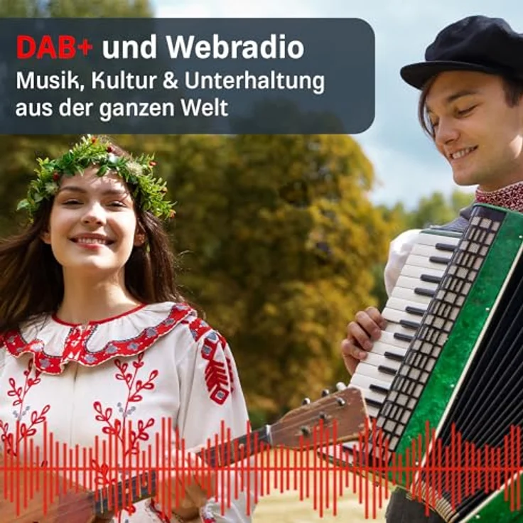 Kathrein DAB+ link S12 I DAB Plus Radio mit EWF I Digitalradio DAB+ & UKW, Internetradio I WLAN Radio mit Bluetooth für Streaming, Aux 3,5mm I Radio mit Fernbedienung & App-Steuerung in schwarz – Bild 5