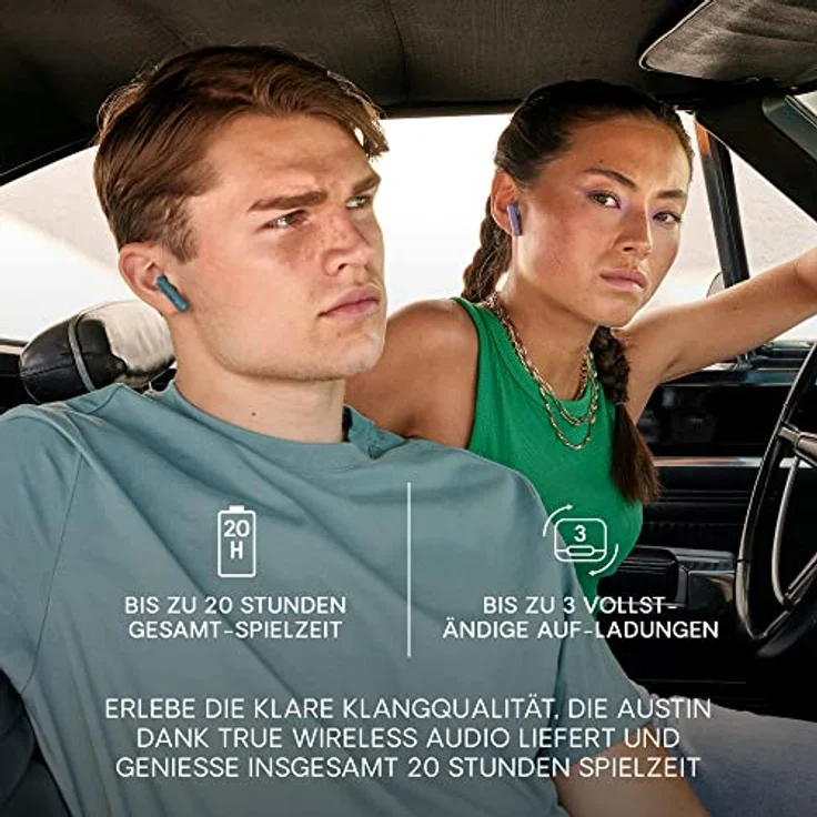 Urbanista Austin True Wireless In-Ear Headphones, Blau - Kabellose Kopfhörer ohne Geräuschunterdrückung – Bild 2