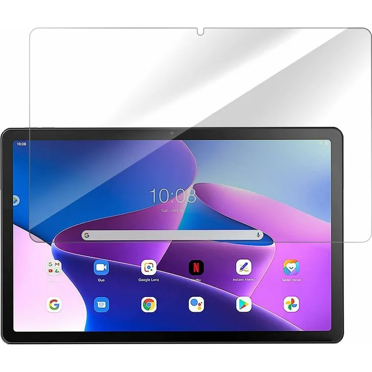 eSTUFF Titan Shield® für Lenovo Tab M10 Plus 3rd Gen, 9H gehärtete Glas Schutzfolie mit Anti-Splitter-Film, umweltfreundliche Verpackung