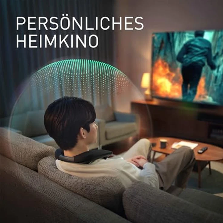 Panasonic SC-GNW30, Kabelloser Nacken-Lautsprecher mit 3D-Surround-Sound, HDMI 2.1, Bluetooth 5.3, integriertes Mikrofon, 9h Akkulaufzeit, kompatibel mit TV, PC, PS4/PS5/Switch/Xbox – Bild 4