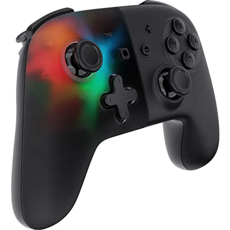 Oniverse Black Star Wireless Switch Controller - Bluetooth LED Controller für Switch, OLED Switch Lite - Vibration Turbo Modus 6-Achsen Gyroskop - Schwarz