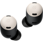 Google Pixel Buds Pro In-Ear-Kopfhörer (Freisprechfunktion, kabelloses Aufladen mit Lade-Transport-Box, Schnellladefunktion, Active Noise Cancelling (ANC), Transparenz Modus), porcelain