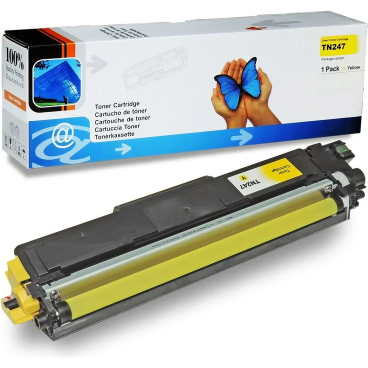 D&C Tonerkartusche Kompatibel Brother TN-243, TN-247, Gelb, 2.300 Seiten Druckleistung
