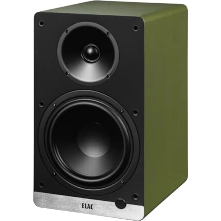 ELAC Debut ConneX DCB 61 Regal-Lautsprecher, Aktivlautsprecher Set mit HDMI, USB, Phono & Bluetooth, exzellenter Klang, Design in Olive – Bild 1