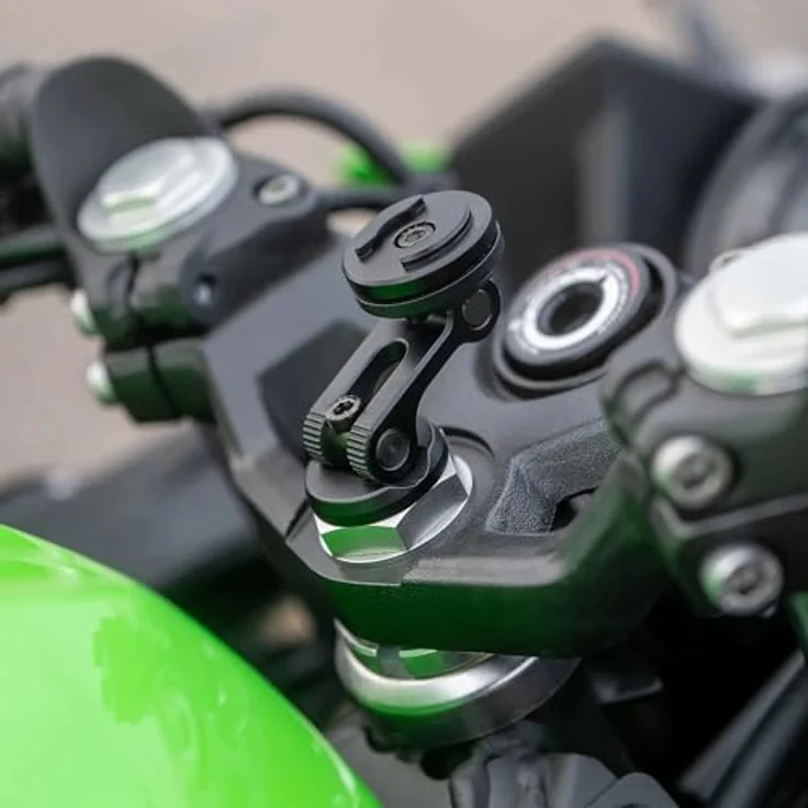 Sp Connect Stem Mount, Smartphone Halterung, Aluminium, schwarz, für Stummellenker von Supersport Motorrädern – Bild 10
