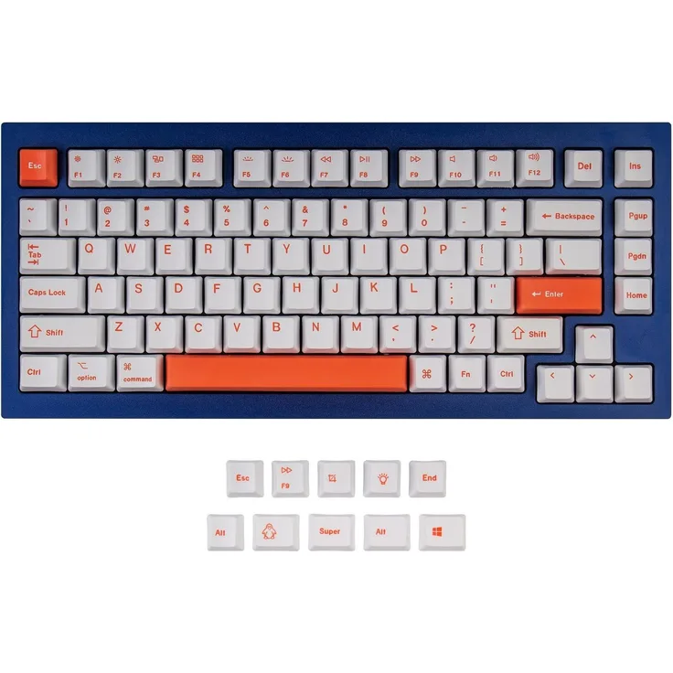 Keychron K2/Q1 Orange Set, Keycaps, Blau