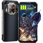 OUKITEL WP30 Pro Outdoor Handy 5G - 24+512GB Dimensity 8050 Outdoor Smartphone Ohne Vertrag,11000mAh/120W,108MP+20MP Night Vision, 6,78" FHD+ 120Hz Dualer Display, IP68 Android 13,WiFi 6,NFC