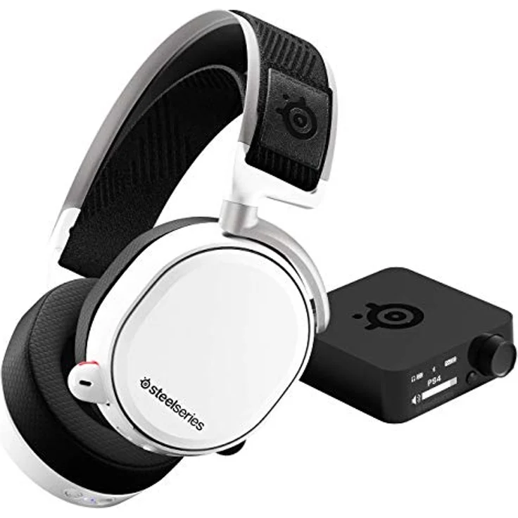 SteelSeries Arctis Pro Wireless - Drahtlos Gaming-Headset - hochauflösende Lautsprechertreiber - kombiniertes Funksystem (2,4 GHz & Bluetooth) - Weiß – Bild 8
