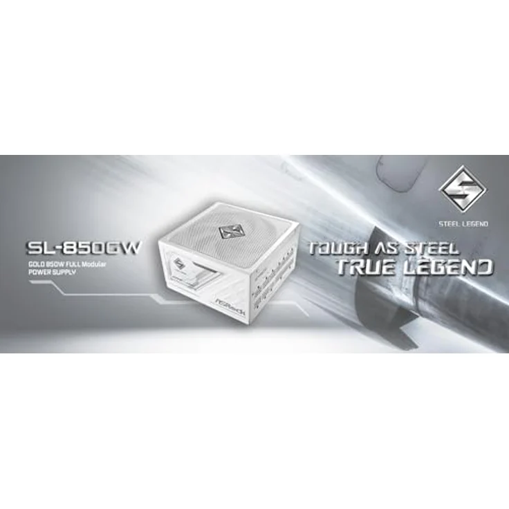 ASRock Steel Legend SL-850GW, 850W ATX Netzteil mit 80PLUS® Gold Zertifizierung, modulares Kabelmanagement, 13,5 cm Lüfter, Schutzfunktionen OCP und UVP – Bild 4