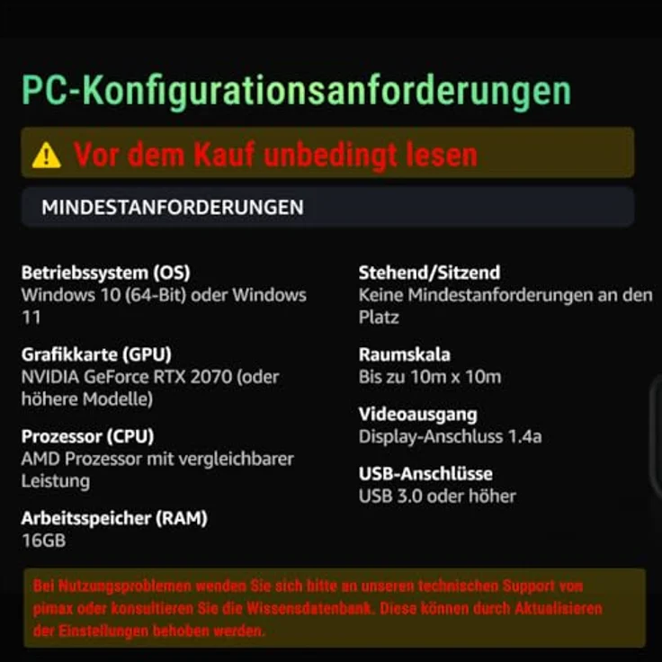 Pimax Crystal Light, VR Brille mit 130° Sichtfeld, 2880 x 2880 Pixeln Auflösung, 120 Hz Bildwiederholfrequenz und Mini-LED-Technologie – Bild 6