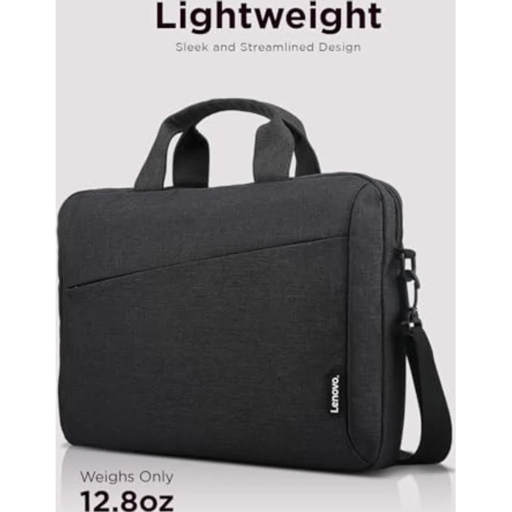 Lenovo Laptoptasche 16-inch Laptop Topload Black (ECO) - Lenovo 15,6-Zoll Laptop-Rucksack, strapazierfähiges Polyestergewebe, schlankes Design, gepolsterter Innenraum, zusätzlicher Stauraum, gesteppte Rückenpartie, verstellbare Schultergurte – Bild 2